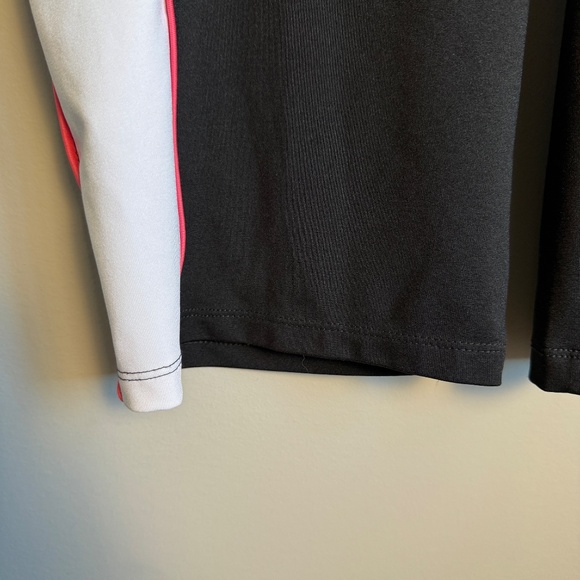 Izod Performx Women's Athletic Capri Yoga Pant Leggings Black Medium Stripe - Picture 2 of 12